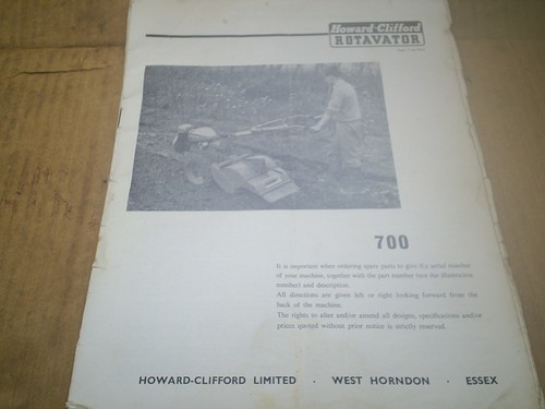 Howard clifford rotavator - clifford, type