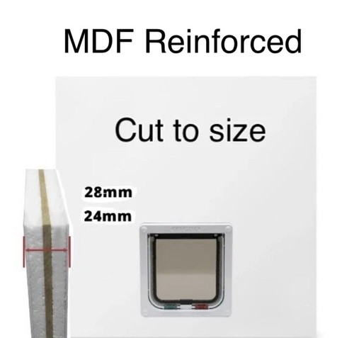 White upvc door replacement - white,