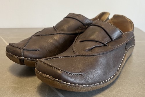 Brown leather clarks 5 - brown,