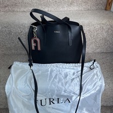 FURLA Black Leather Sally Open