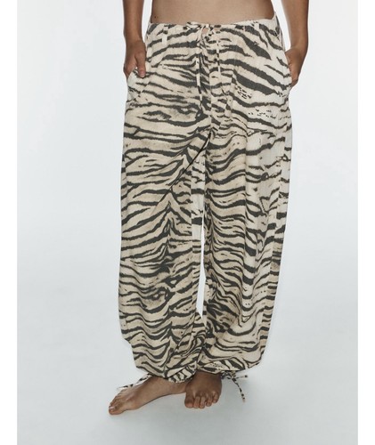 Zara animal print wide - zara,