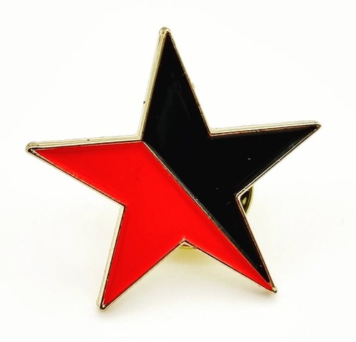 Black red star - star, badge