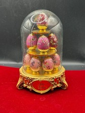 Faberge mini eggs in gold