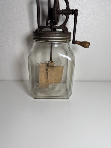 Antique dazey glass butter - glass,