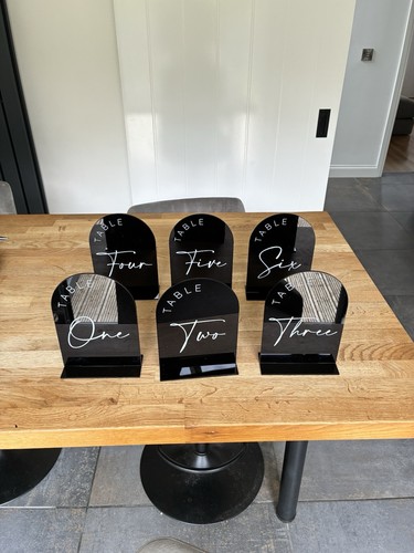 Wedding table numbers - table,