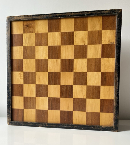 Antique folding chess board - antique,