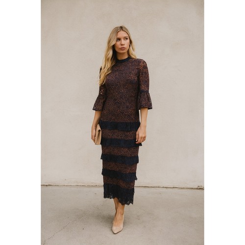 Topshop lace tiered maxi dress - lace,