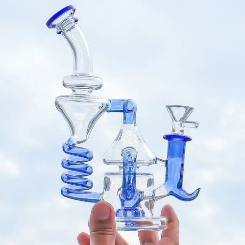 Thick glass bong recycler - bong,