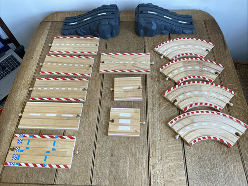Wooden double way - wooden, road