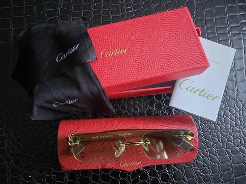 Vintage cartier rimless - rimless, gold
