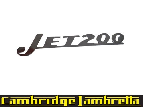 Jet200 legshield badge chrome - legshield,