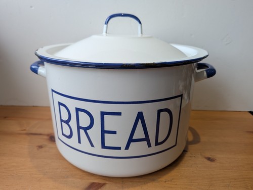 Enamel bread bin made - bread,