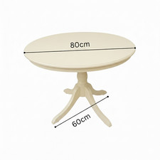 Cream Round Wooden Dining