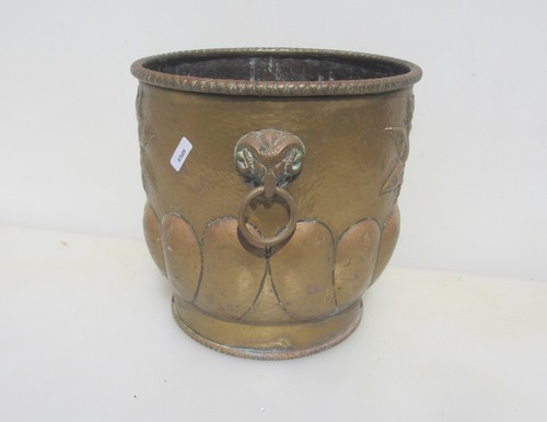 Victorian brass trough tub - trough,