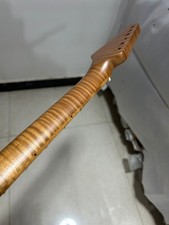 Stainless steel 22frets Suhr AAA roasted flame Maple electric guitar neck parts