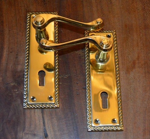 Solid polished brass georgian - brass,