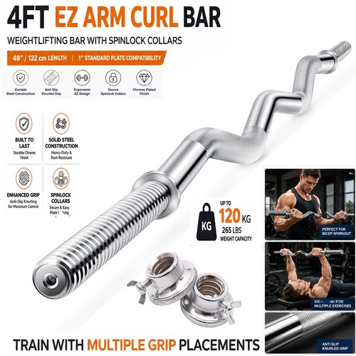 4ft arm curl - ez,
