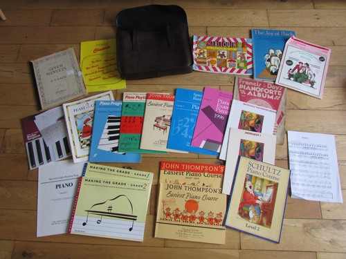 Job lot piano music - -, books