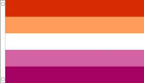 Lesbian flag sunset - 3',