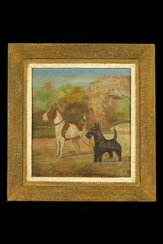 Moving and antique dog - antique,