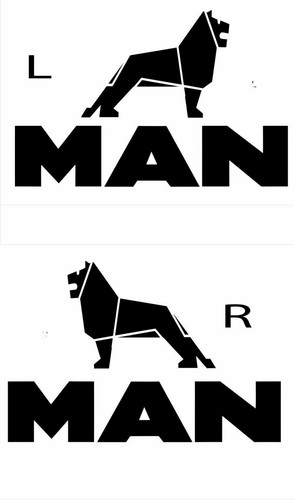 Man truck window stickers - truck,