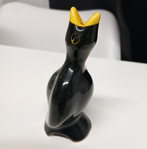 Ceramic blackbird pie funnel - blackbird,