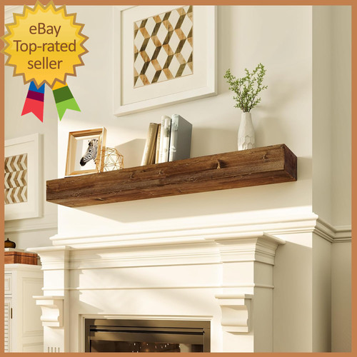 Floating fireplace mantel - mantel,