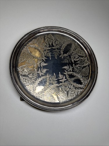 Victorian silver plated salver - silver,