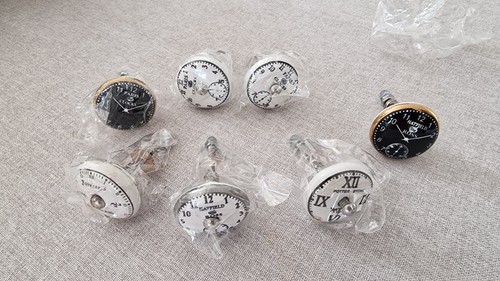 Shabby chic clock black - 7,