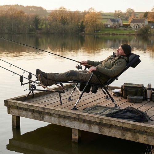 Carp fishing bedchair padded - fishing,