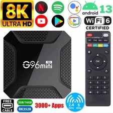 2025 Smart TV Box Android 13 8K HDMI Quad Core HD 2.4G WIFI Media Stream Player