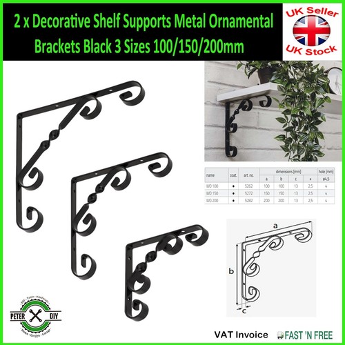 Decorative shelf supports - shelf,
