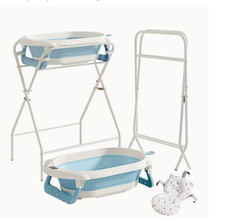 Tri-Fold Baby Bath with Stand