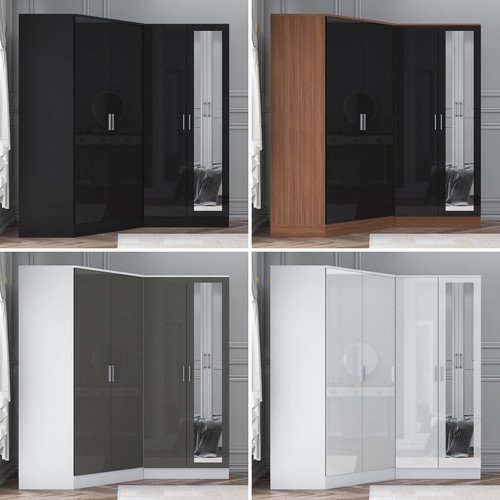 Reflect gloss door - 4, wardrobe