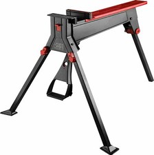 Portable Station Saw Horse Workbench Fit Log and Metal Cutting 1-Ton Clamp Force