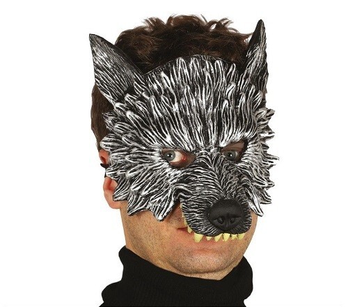 Wolf foam half face mask - foam,