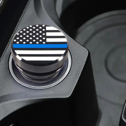 American flag button car - american,