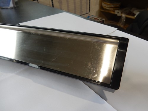 Brushed silver black - 12", silver/black