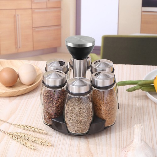 Carousel spice rack jars - carousel,