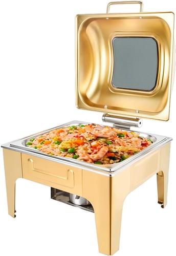 Gold chafing dish buffet - chafing,