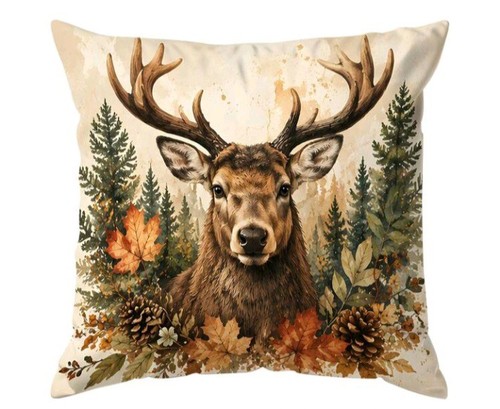 Beautiful deer cushion covers - cushion,