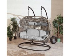 Cocoon Egg Chairs Rattan Wicker Garden Hammock Swing Single, Double Or Triple