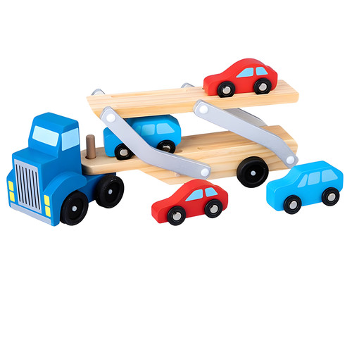 Rls wooden toy car transporter - rls,