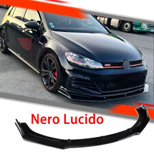 PER VW Golf Ⅶ MK7.5 GTI  13>20 SPOILER SOTTO PARAURTI ANTERIORE NERO SPLITTER