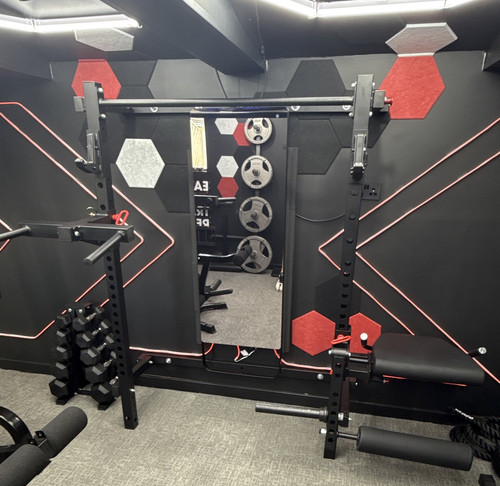 Black red steel adjustable - &,