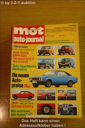 Mot opel manta audi 100 - mot,