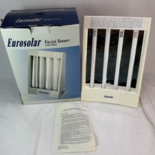 Eurosolar Facial Tanner Made In Holland  Vintage Original Box 1 Bulb Out Read D