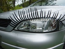 2er Set Headlight Eyelashes 3D