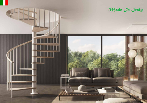 Indoor spiral staircase beech - indoor,