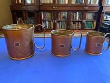 Set of 3 Antique Copper &